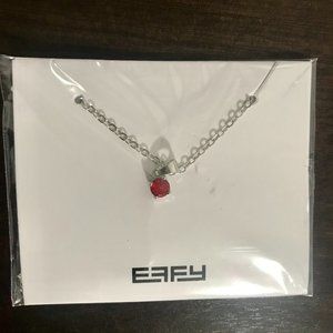 EFFY Necklace - Bright Red Stone